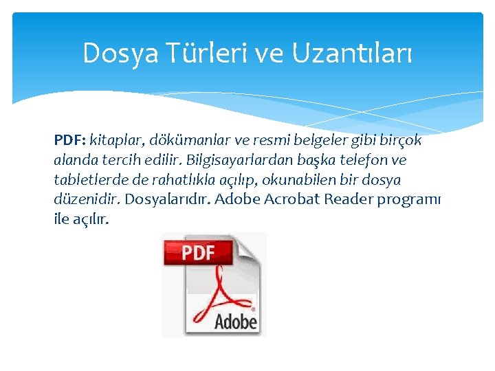 Dosya Türleri ve Uzantıları PDF: kitaplar, dökümanlar ve resmi belgeler gibi birçok alanda tercih