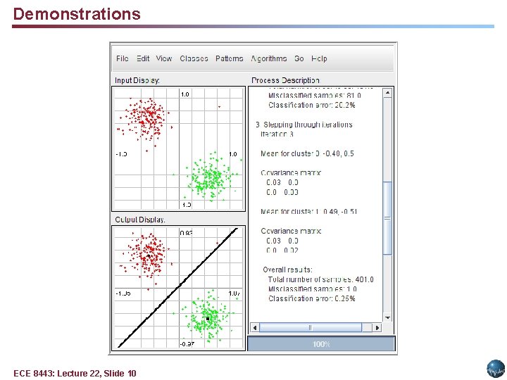 Demonstrations ECE 8443: Lecture 22, Slide 10 