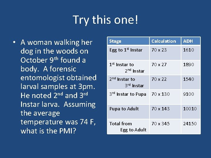 Try this one! • A woman walking her dog in the woods on October