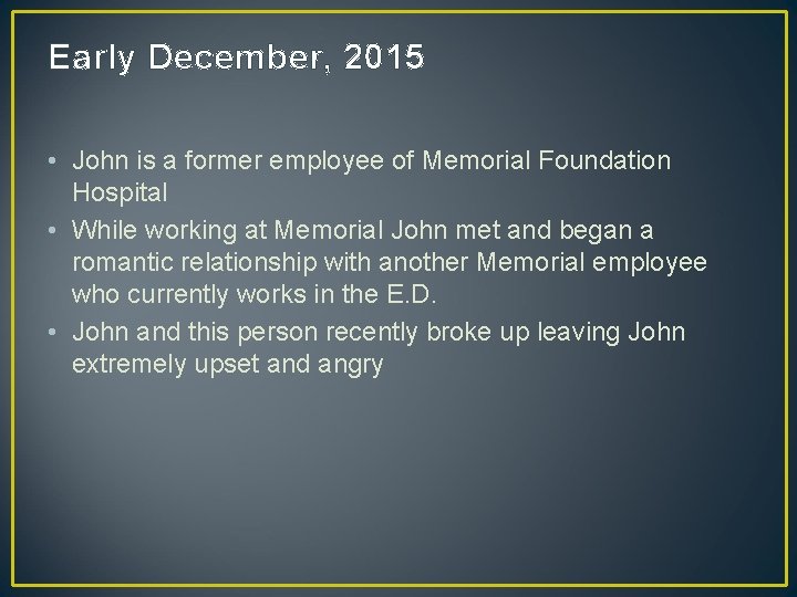 Active Shooter Tabletop Exercise Rules and Guidelines Informal