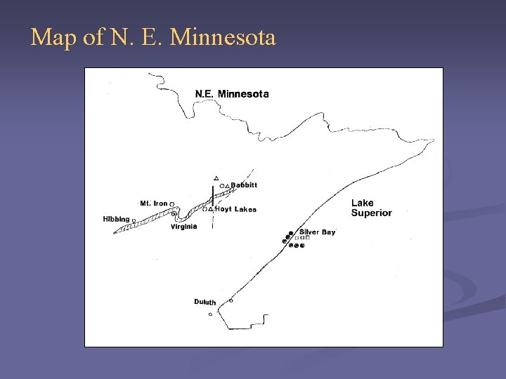 Map of N. E. Minnesota 