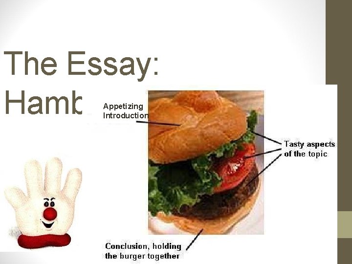 The Essay: Hamburger Style Appetizing Introduction 