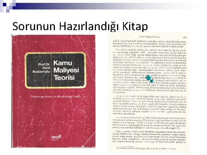 Sorunun Hazırlandığı Kitap 