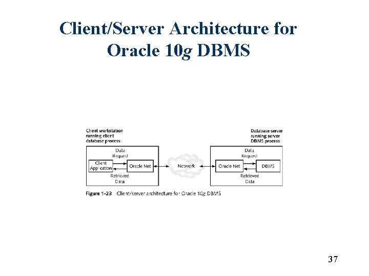 Client/Server Architecture for Oracle 10 g DBMS 37 Client/Server Architecture for Oracle 10 g DBMS 37