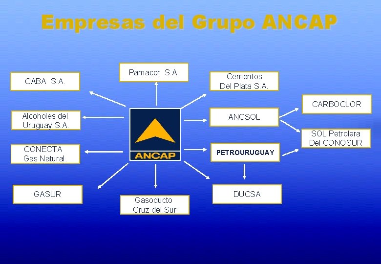 Empresas del Grupo ANCAP Pamacor S. A. CABA S. A. Cementos Del Plata S.
