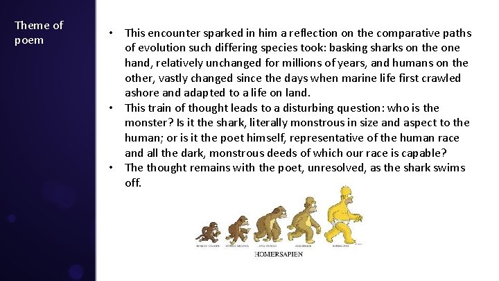 Theme of poem • This encounter sparked in him a reflection on the comparative Theme of poem • This encounter sparked in him a reflection on the comparative