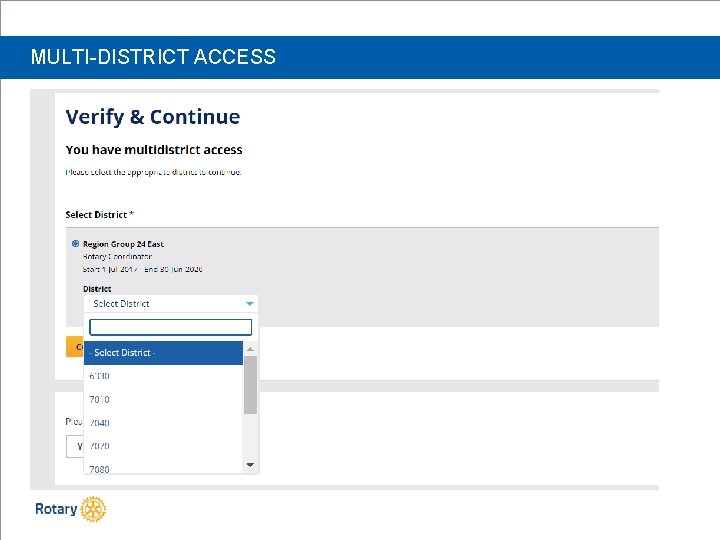 MULTI-DISTRICT ACCESS 