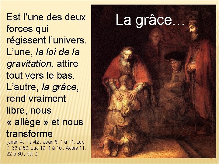 Est l’une des deux forces qui régissent l’univers. L’une, la loi de la gravitation,