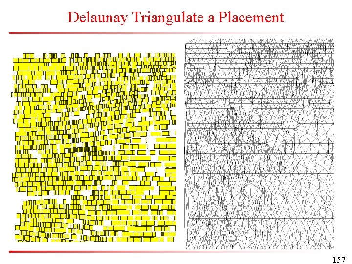 Delaunay Triangulate a Placement 157 