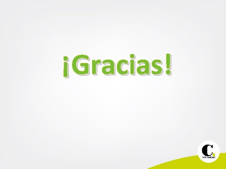 ¡Gracias! 