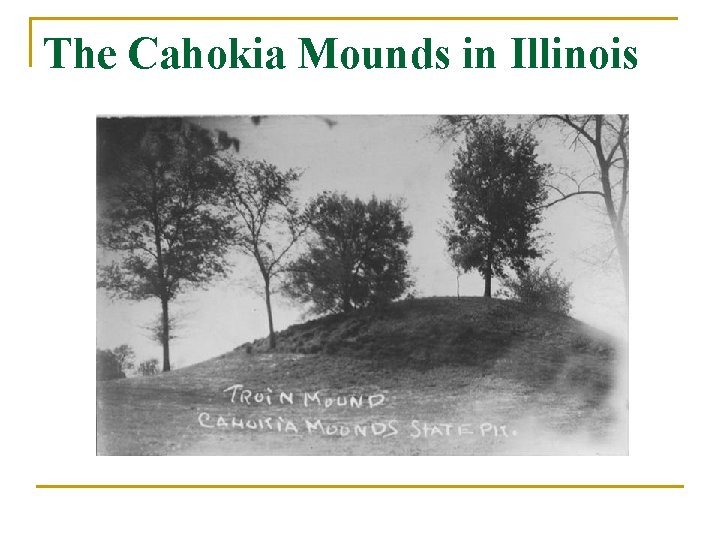 The Cahokia Mounds in Illinois 