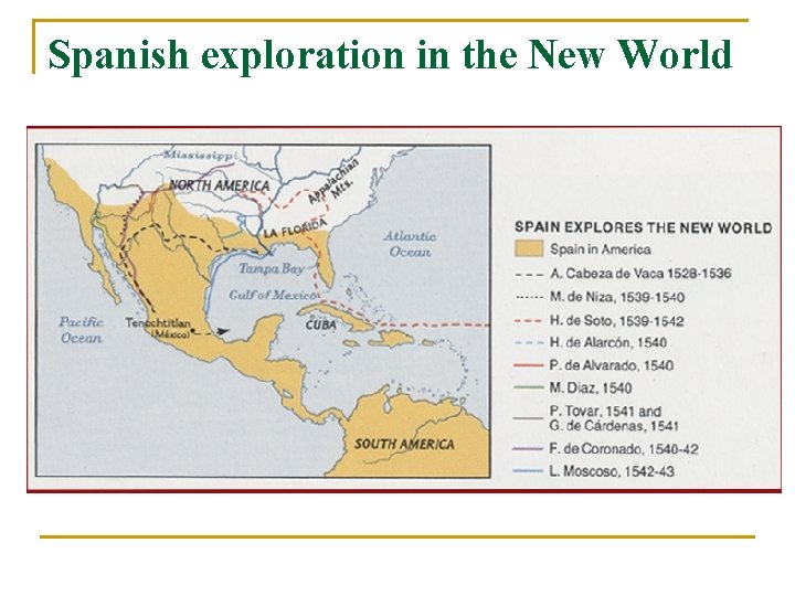 Spanish exploration in the New World 