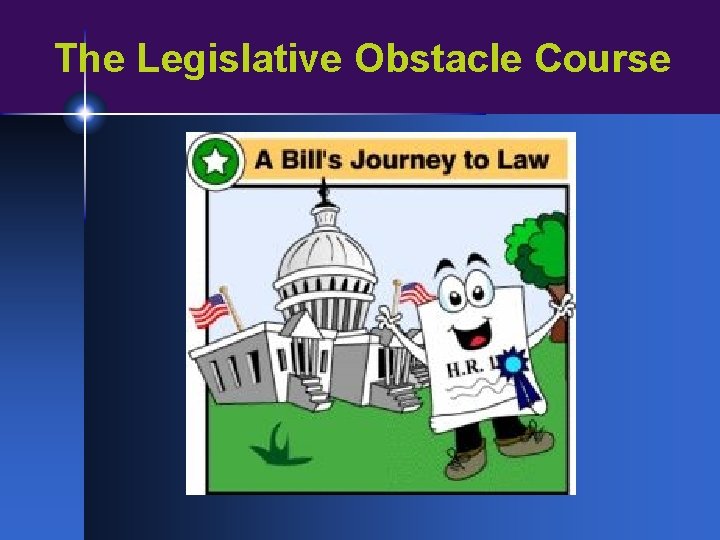 The Legislative Obstacle Course 
