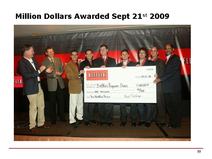 Million Dollars Awarded Sept 21 st 2009 55 