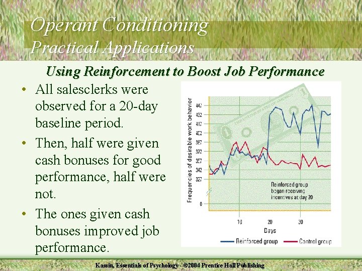 Operant Conditioning Practical Applications Using Reinforcement to Boost Job Performance • All salesclerks were