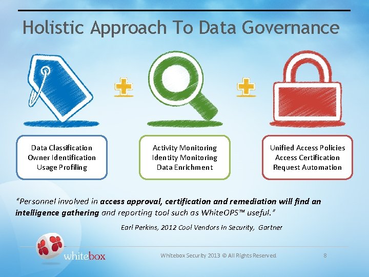 Holistic Approach To Data Governance Data Classification Owner Identification Usage Profiling Activity Monitoring Identity