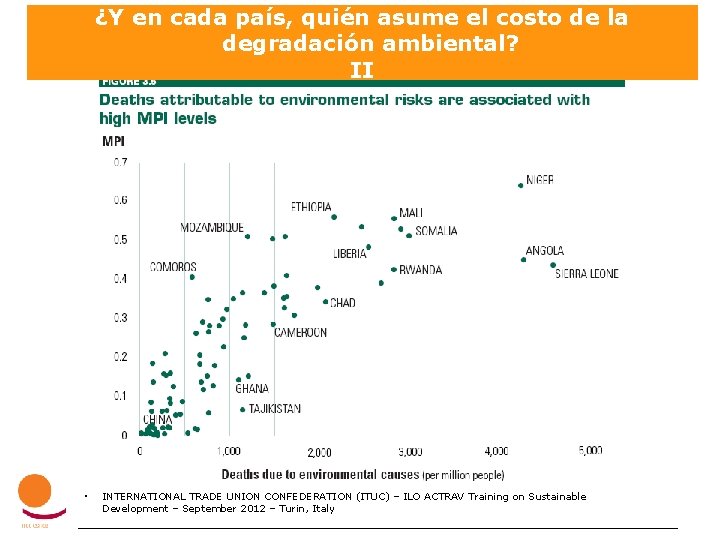 ¿Y en cada país, quién asume el costo de la degradación ambiental? II •