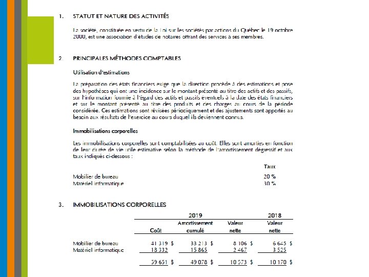 RAPPORT DU TRÉSORIER 