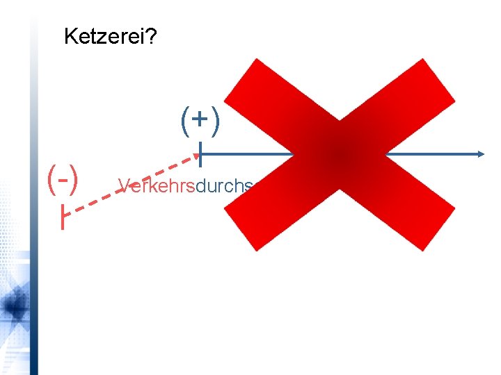 Ketzerei? (+) (-) Verkehrsdurchsetzung 