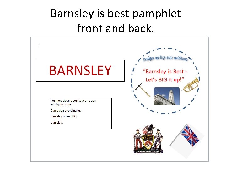 Barnsley is best pamphlet front and back. 