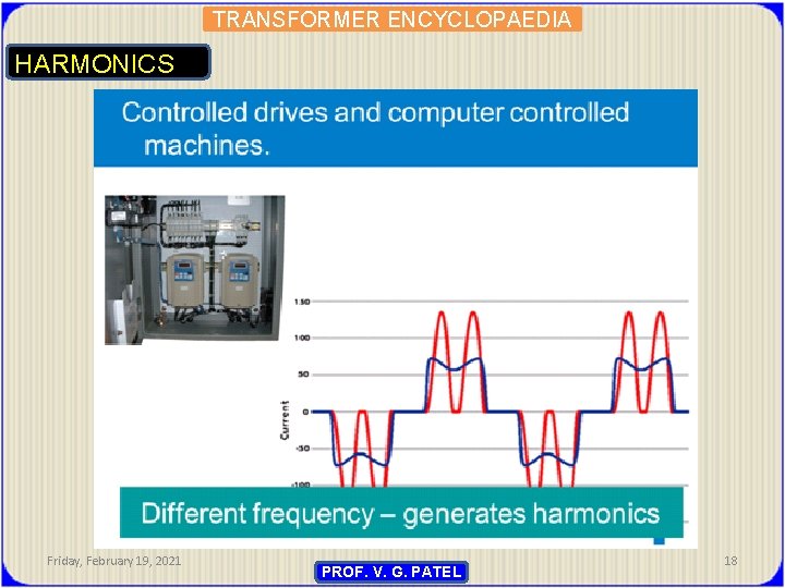 TRANSFORMER ENCYCLOPAEDIA HARMONICS Friday, February 19, 2021 PROF. V. G. PATEL 18 