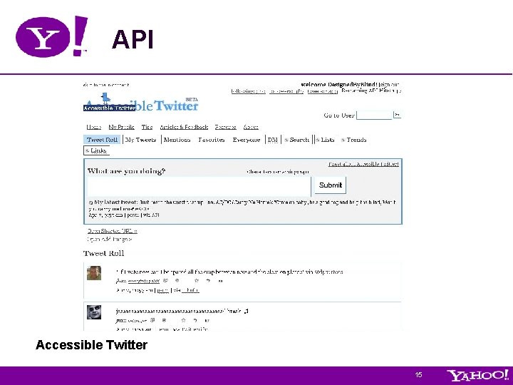 API Accessible Twitter 15 