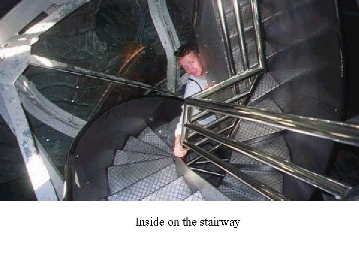 Inside on the stairway 