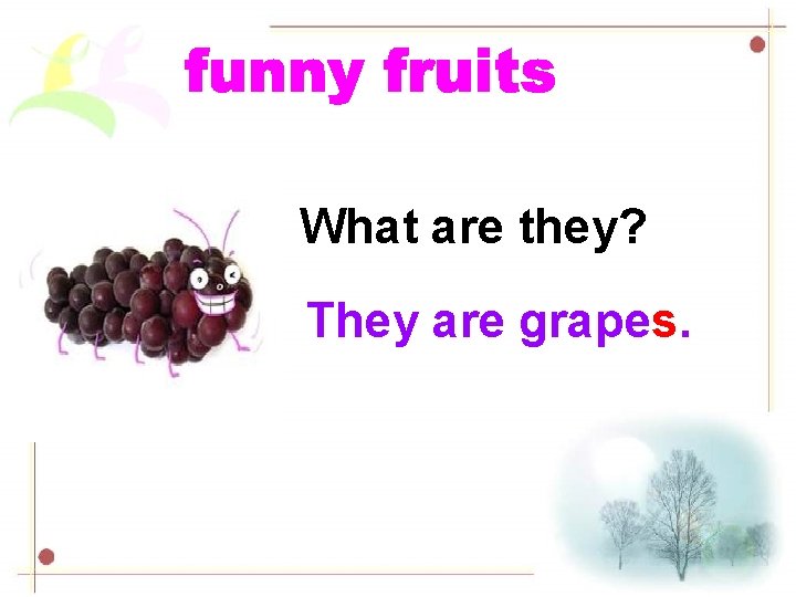 What are they? They are grapes. 