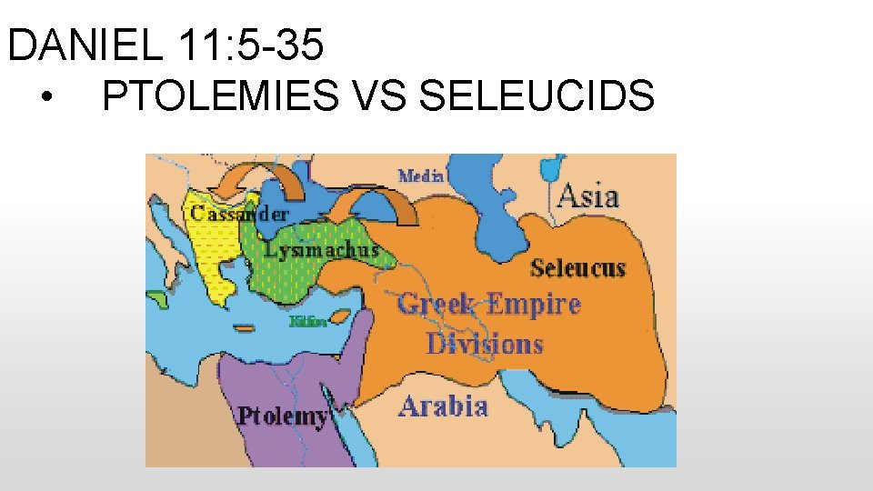 DANIEL 11: 5 -35 • PTOLEMIES VS SELEUCIDS 