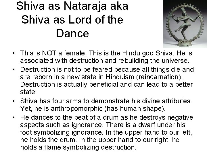 Shiva as Nataraja aka Shiva as Lord of the Dance • This is NOT