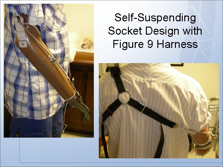 Self-Suspending Socket Design with Figure 9 Harness 