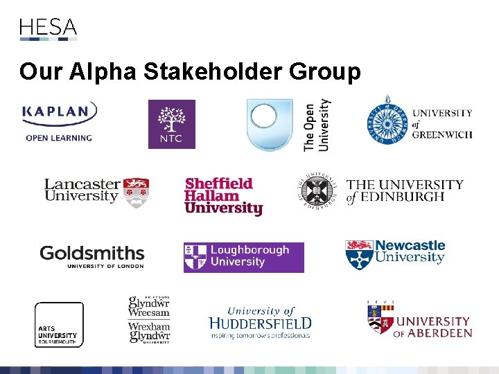 Our Alpha Stakeholder Group 