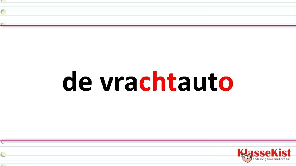 de vrachtauto 