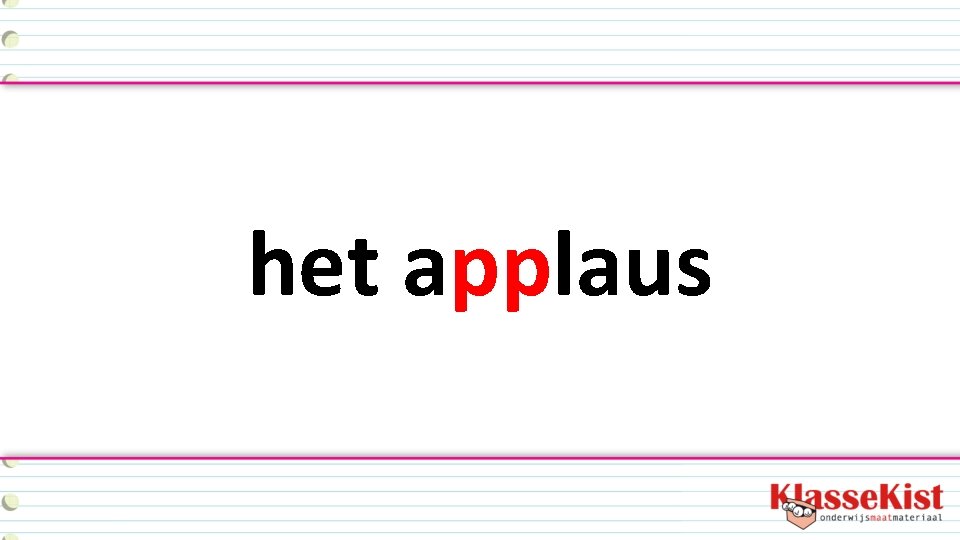 het applaus 