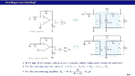 Inverting or non-inverting? M. B. Patil, IIT Bombay 