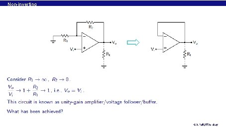 Non-inverting amplifier M. B. Patil, IIT Bombay 