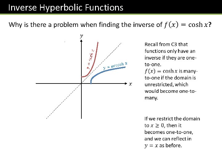 Inverse Hyperbolic Functions x 