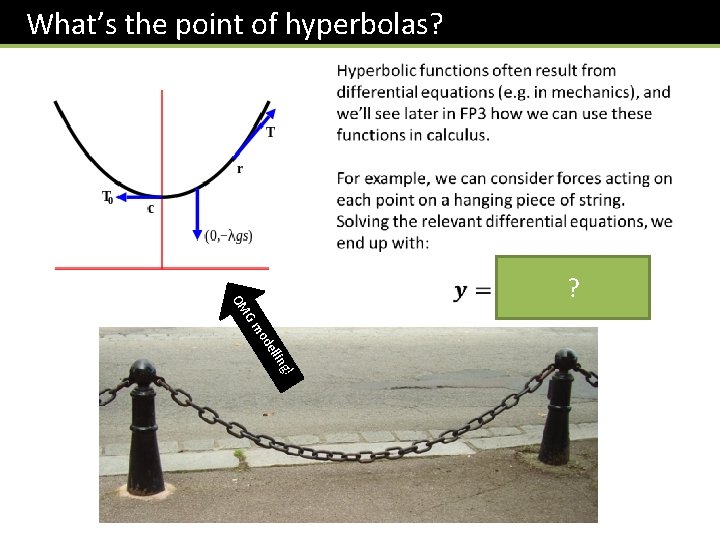 What’s the point of hyperbolas? g! llin e od G m OM ? 