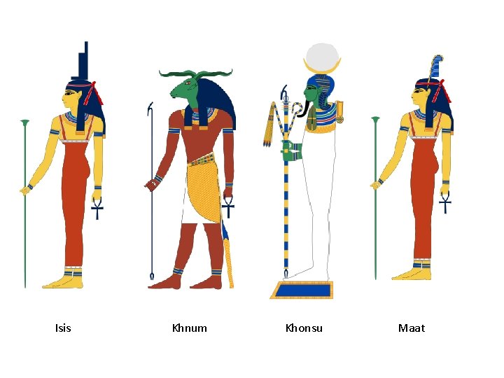 Isis Khnum Khonsu Maat 