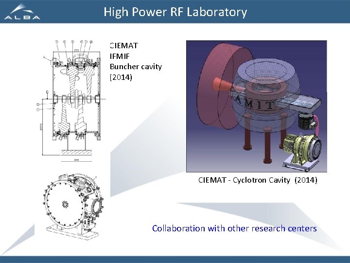 High Power RF Laboratory CIEMAT IFMIF Buncher cavity (2014) CIEMAT - Cyclotron Cavity (2014)