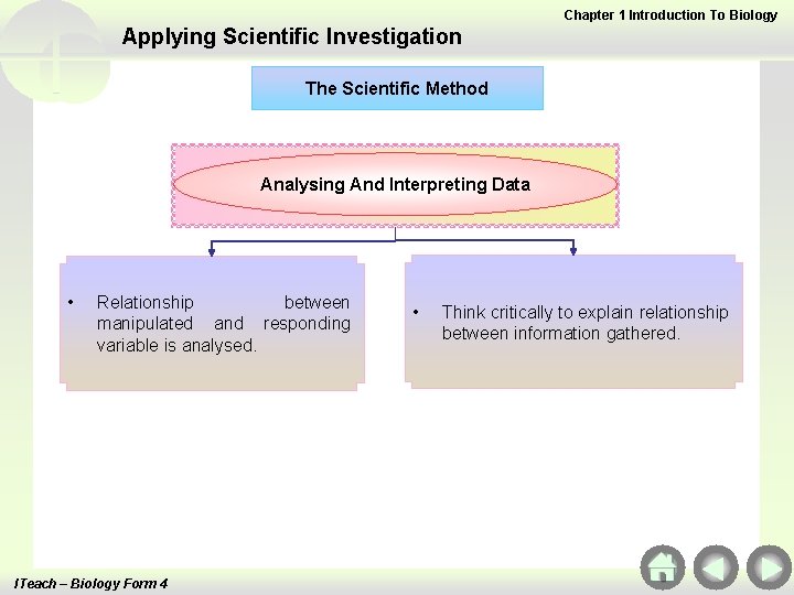 Chapter 1 Introduction To Biology Applying Scientific Investigation The Scientific Method Analysing And Interpreting