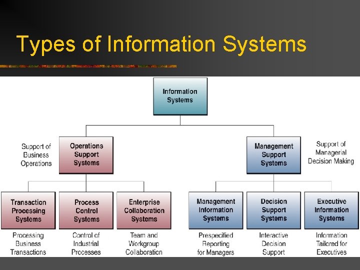 Types of Information Systems 