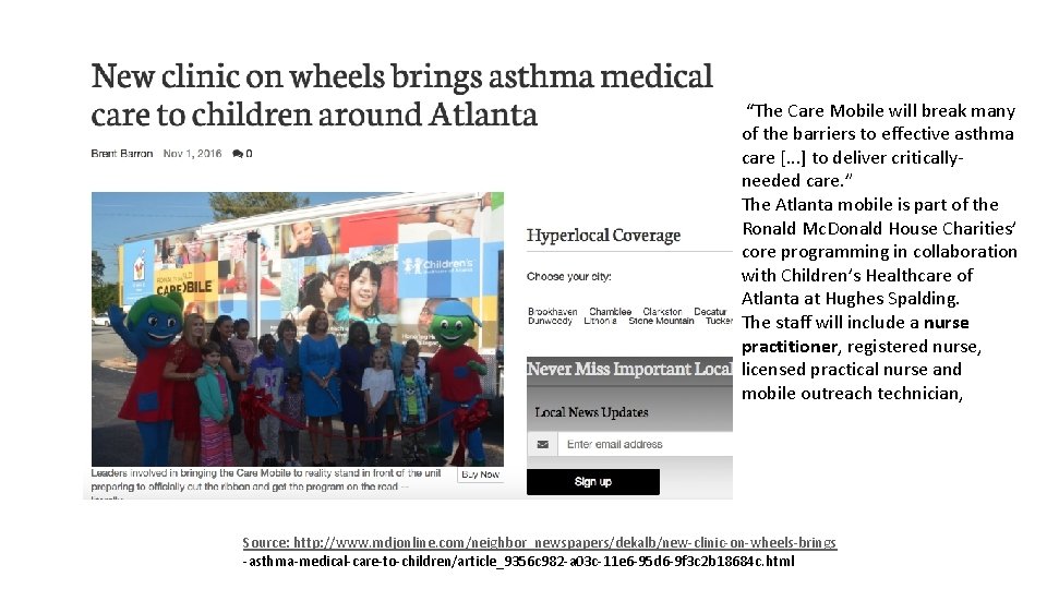  “The Care Mobile will break many of the barriers to effective asthma care