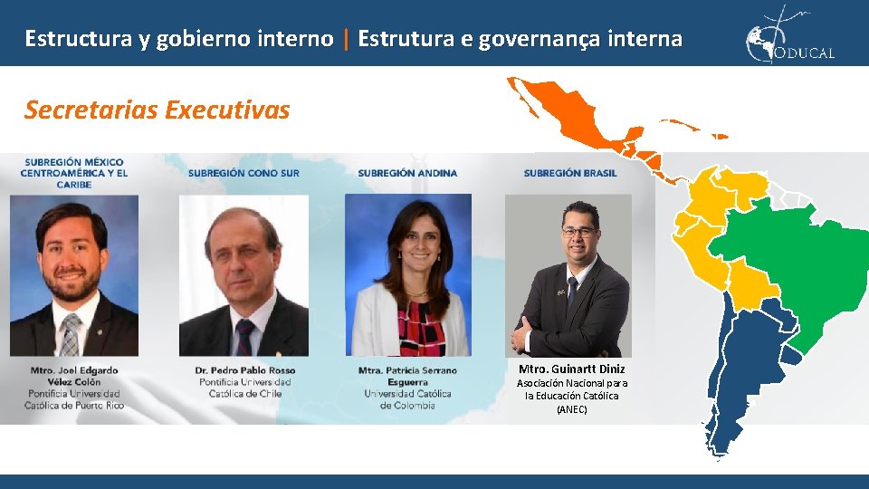 Estructura y gobierno interno | Estrutura e governança interna Secretarias Executivas Mtro. Guinartt Diniz