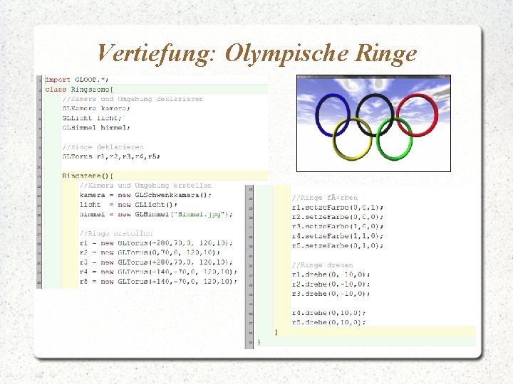 Vertiefung: Olympische Ringe 