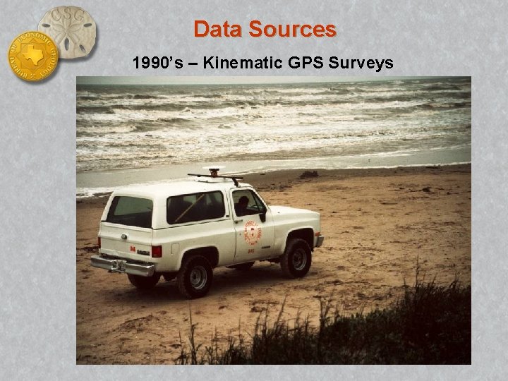 Data Sources 1990’s – Kinematic GPS Surveys 