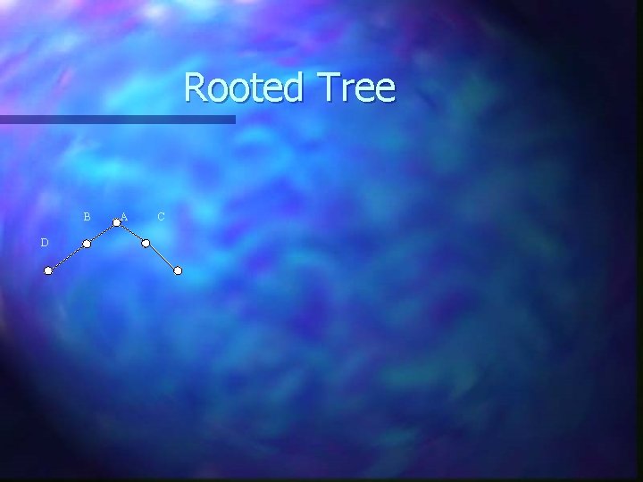 Rooted Tree B A C D 