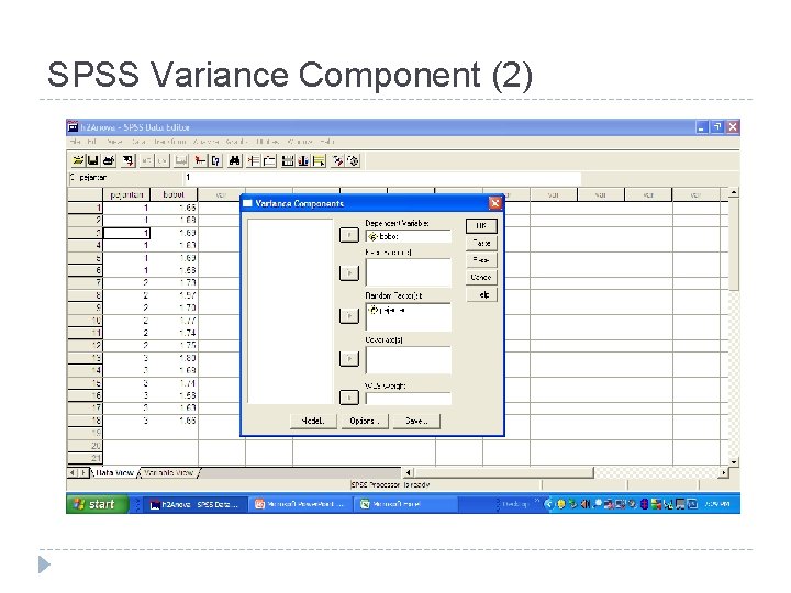 SPSS Variance Component (2) 