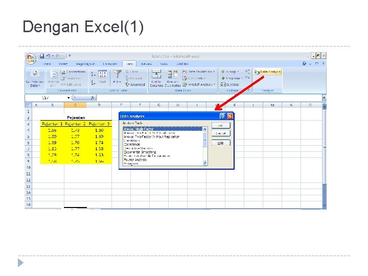 Dengan Excel(1) 