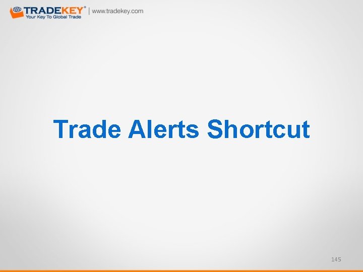 Trade Alerts Shortcut 145 